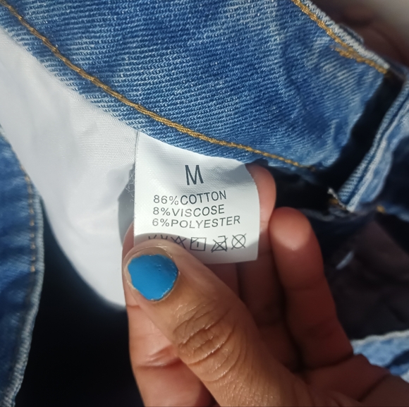 Women Blue Denim Slit Maxi Skirt - Picture 10 of 11